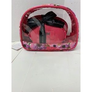 Jessica Mcclintock travel 3 pcs/Set Transparent Zipper Clear Make Up Pouch bag